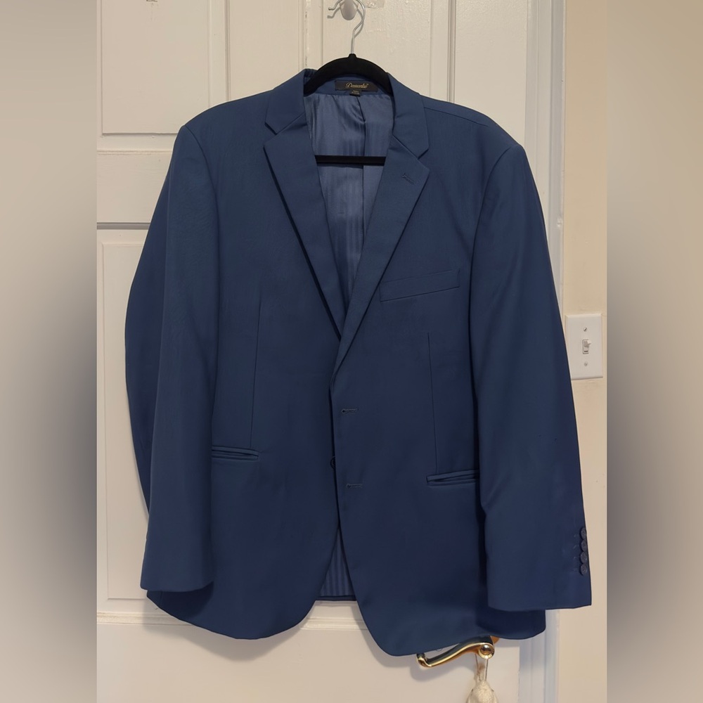 Men's Blue Two-Button Sport Coat by